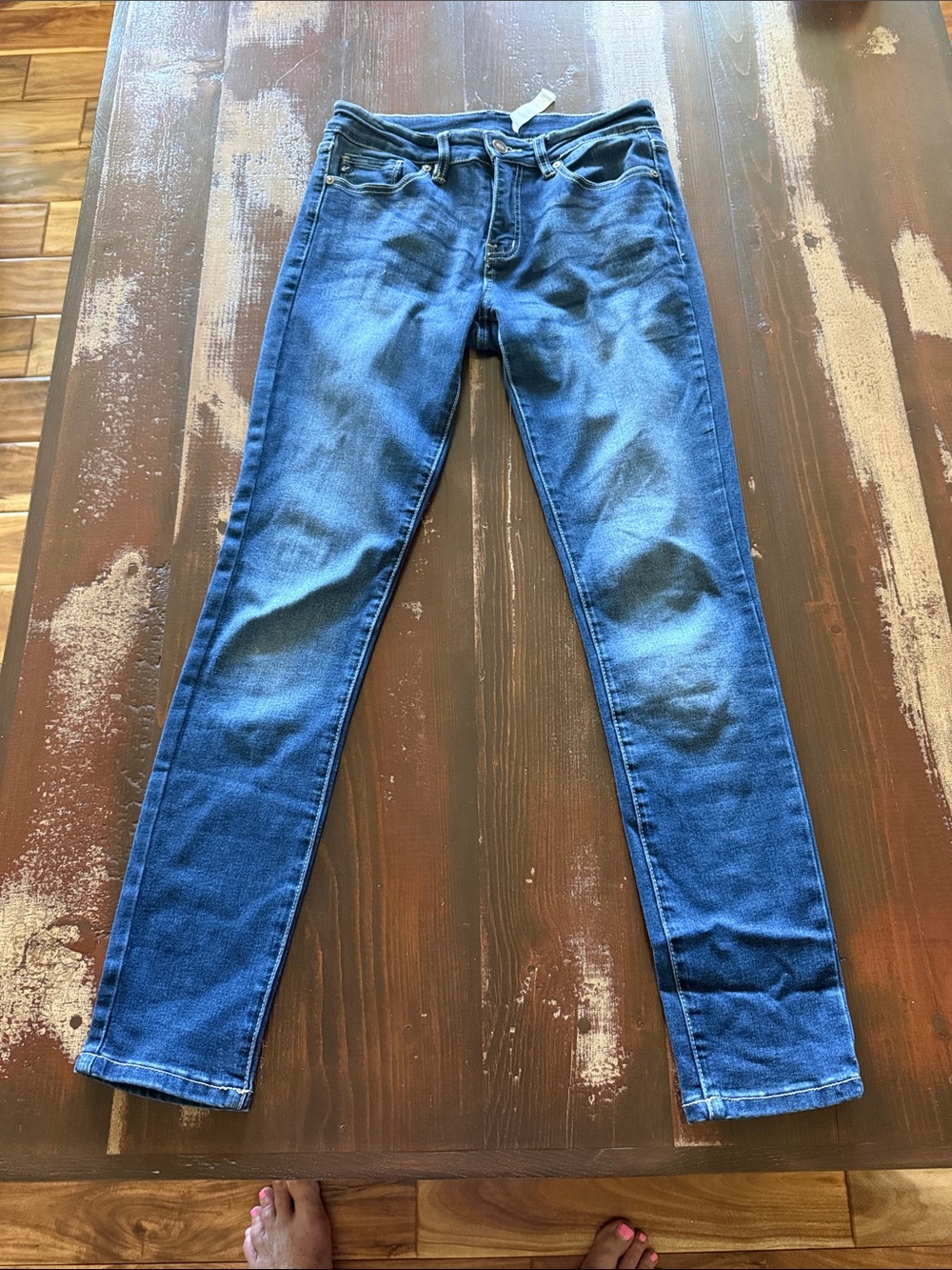 KanCan Women's Slim Jeans in Blue Wash